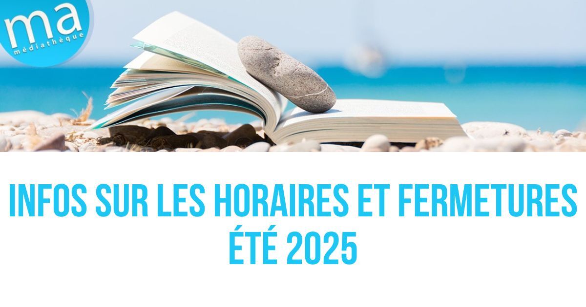 Médiathèques CASA (@medcasa) on Twitter photo 📣 Infos #Été2025
🟢 Horaires d'été pour
Méd.Colette @valbonnesa
Méd.Jean d'Ormesson <a href="/VilleneuvLoubet/">Villeneuve Loubet Officiel</a>
Méd.Sonia Delaunay <a href="/VilledeBiot/">Ville de Biot</a>
➡Les autres méd. seront ouvertes aux horaires habituels
🔴 Fermetures en août
Retrouvez les infos swll.to/KPTwyw 📣 Infos #Été2025
🟢 Horaires d'été pour
Méd.Colette @valbonnesa
Méd.Jean d'Ormesson <a href="/VilleneuvLoubet/">Villeneuve Loubet Officiel</a>
Méd.Sonia Delaunay <a href="/VilledeBiot/">Ville de Biot</a>
➡Les autres méd. seront ouvertes aux horaires habituels
🔴 Fermetures en août
Retrouvez les infos swll.to/KPTwyw