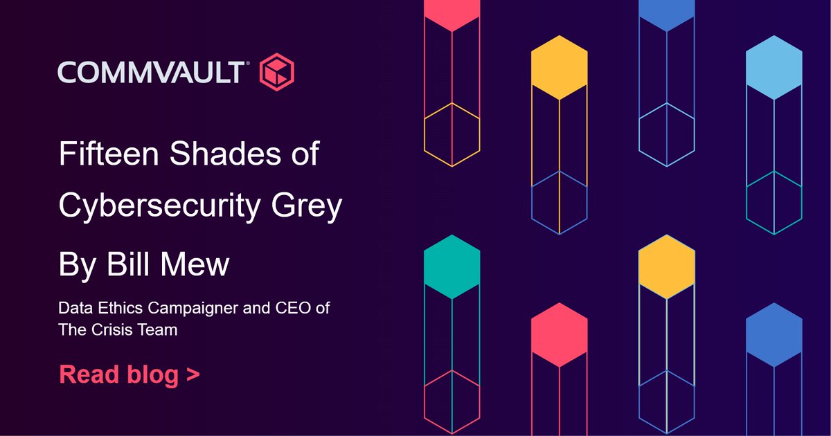 Bill Mew #Privacy #CyberSecurity #TrustinTech (@billmew) on Twitter photo Blog: Fifteen Shades of #Cybersecurity Grey
<a href="/BillMew/">Bill Mew #Privacy #CyberSecurity #TrustinTech</a> for <a href="/Commvault/">Commvault</a> bit.ly/3ERCvAO
@fabriziobustama <a href="/robmay70/">Rob May #BeCyberSmart</a> <a href="/IanLJones98/">Ian Jones</a> <a href="/NigelTozer/">Nigel T 🇺🇦🎗</a> <a href="/antgrasso/">Antonio Grasso</a> <a href="/sallyeaves/">Sen. Sally Eaves</a> <a href="/archonsec/">Archon Security</a> @yuhelenyu <a href="/AkwyZ/">Antonio Vieira Santos</a> <a href="/TylerCohenWood/">🟣Tyler Cohen Wood</a> @pettet50 #CommvaultInfluencer <a href="/DT/">DT</a> Blog: Fifteen Shades of #Cybersecurity Grey
<a href="/BillMew/">Bill Mew #Privacy #CyberSecurity #TrustinTech</a> for <a href="/Commvault/">Commvault</a> bit.ly/3ERCvAO
@fabriziobustama <a href="/robmay70/">Rob May #BeCyberSmart</a> <a href="/IanLJones98/">Ian Jones</a> <a href="/NigelTozer/">Nigel T 🇺🇦🎗</a> <a href="/antgrasso/">Antonio Grasso</a> <a href="/sallyeaves/">Sen. Sally Eaves</a> <a href="/archonsec/">Archon Security</a> @yuhelenyu <a href="/AkwyZ/">Antonio Vieira Santos</a> <a href="/TylerCohenWood/">🟣Tyler Cohen Wood</a> @pettet50 #CommvaultInfluencer <a href="/DT/">DT</a>