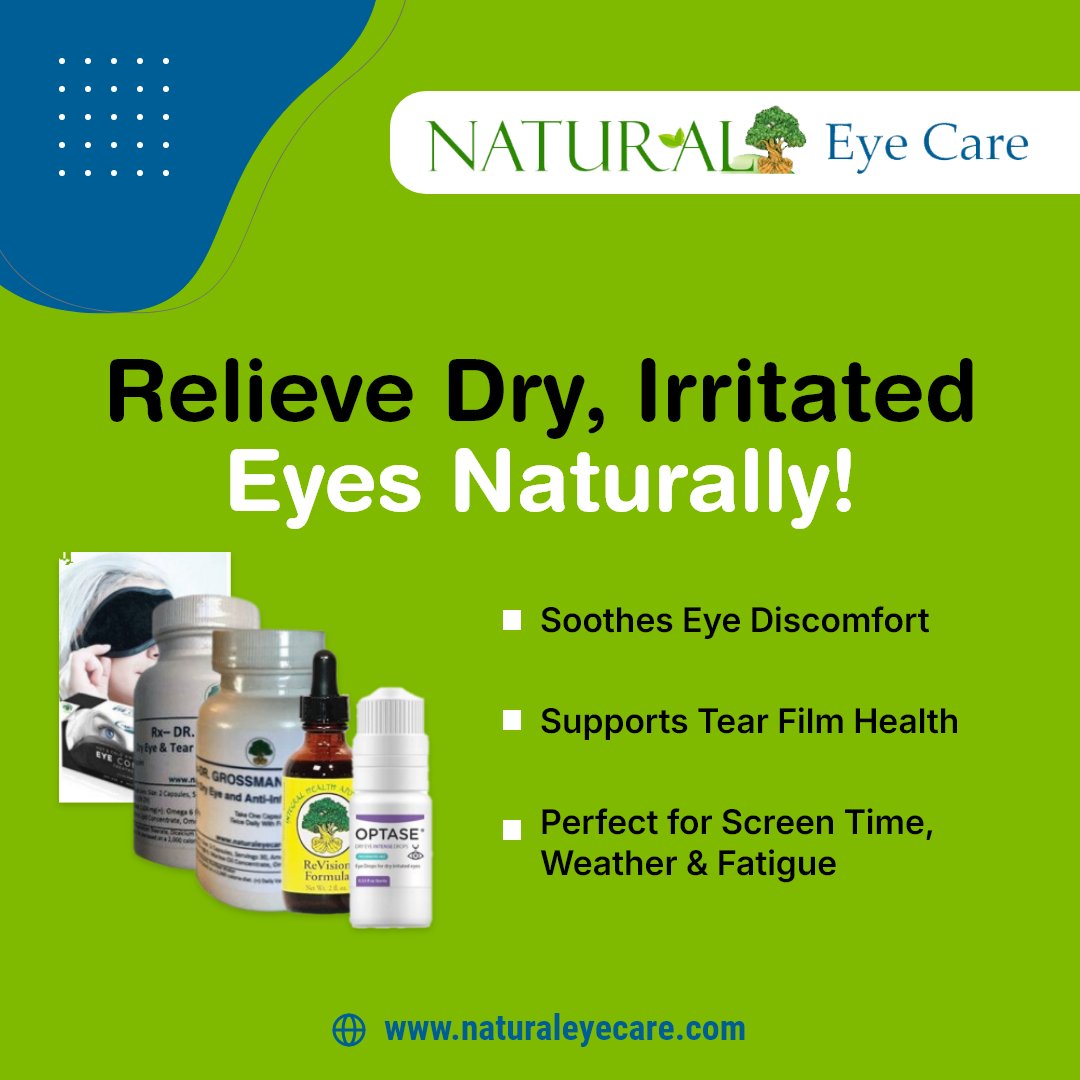 NaturalEyeCare's tweet photo. Soothe Dry, Irritated Eyes– Naturally!
Long hours on screens? Windy weather? Tired, scratchy eyes?
Our Dry Eye Support formulas are designed to:
 Hydrate the eyes
 Soothe irritation
 Support healthy tear film
Shop trusted solutions: https://t.co/txzoPYDCzG
#DryEyes #EyeReliefEyes https://t.co/VGrUdLy7hQ
