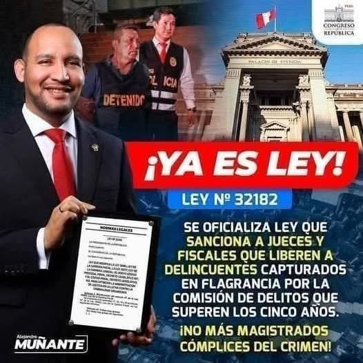 Montecristo17xy's tweet photo. Si un fiscal libera delincuentes atrapados en flagrancia, ocupará su lugar y adentro se ha dicho: 
¡VIVA ELPERÚ!!!! #VivaLaLibertadPerú #PorLaPazSomosMásPerú https://t.co/B1UnbPDf0K