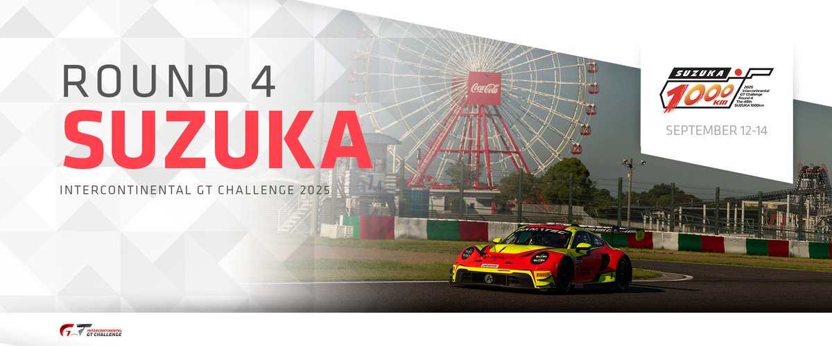 IntercontGTC's tweet image. ✅ Bathurst
✅ Nurburgring
✅ Spa
🔜 Suzuka