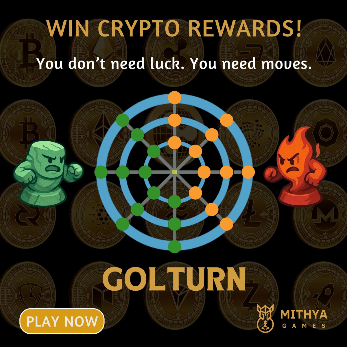 MithyaGames's tweet photo. Think fast! Win Big! Play Golturn!

Play now at https://t.co/rBFc5tZsT6

#PlayAndEarn #CryptoRewards #Web3Gaming #GameFi #Duel #Polygon https://t.co/PKYonNwnV5