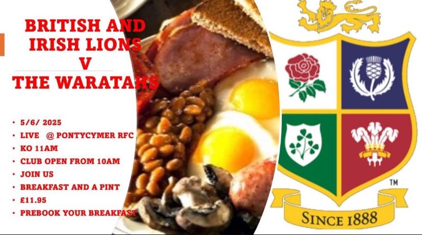 Pontycymmer Rugby (@pontycymmerr) on Twitter photo After last Saturdays resounding success of our Mega Breakfast & Pint morning 🥓🍳🍺, we will be running the same promotion this weekend for the <a href="/NSWWaratahs/">NSW Waratahs</a> Vs <a href="/lionsofficial/">British & Irish Lions</a> game 🦁🔰🦁prebooking advisable After last Saturdays resounding success of our Mega Breakfast & Pint morning 🥓🍳🍺, we will be running the same promotion this weekend for the <a href="/NSWWaratahs/">NSW Waratahs</a> Vs <a href="/lionsofficial/">British & Irish Lions</a> game 🦁🔰🦁prebooking advisable