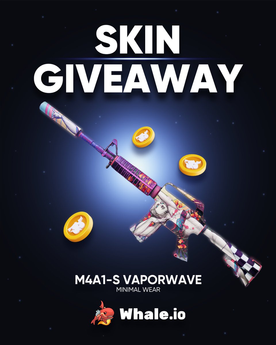 Whale Esports (@whaleesports_en) on Twitter photo 🚨 CS2 M4A1-S | Vaporwave (Minimal Wear) Giveaway! 🔥
To enter:
- Follow <a href="/WhaleEsports_en/">Whale Esports</a> 🐳
- Like & Repost ❤️
- Tell us your dream CS2 roster move 🤔
Winner announced in 7 days! 🫡 🚨 CS2 M4A1-S | Vaporwave (Minimal Wear) Giveaway! 🔥
To enter:
- Follow <a href="/WhaleEsports_en/">Whale Esports</a> 🐳
- Like & Repost ❤️
- Tell us your dream CS2 roster move 🤔
Winner announced in 7 days! 🫡