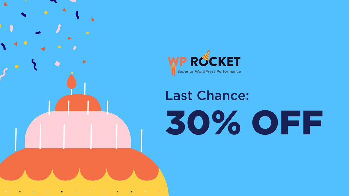 🎂 This is your final chance to get 30% OFF on ALL WP Rocket licenses!

For 12 years, we’ve helped over 5 million websites become blazing fast... We can help you too! 🚀

Get on board: wp-rocket.me/pricing/