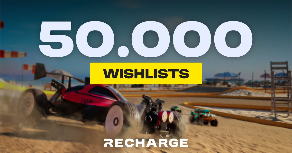 50,000 wishlists and counting! 🚀

We’re incredibly excited to share that Recharge has officially reached 50,000 wishlists on Steam. This is a huge milestone for our small indie team, and we couldn’t have done it without the amazing support of our growing community.

From the