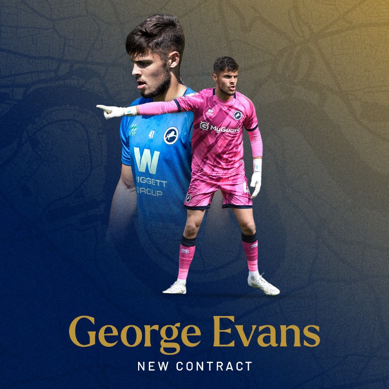 MillwallFC's tweet photo. Well done, Evo!👊

#Millwall Football Club is delighted to announce that George Evans has signed a new, long-term contract at The Den.