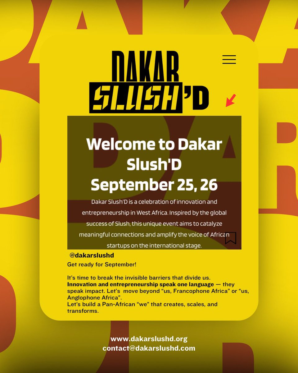 #MadameDigital #SheGoesDigital (@madamedigitale) on Twitter photo We are proud to support the <a href="/Dakarslushd/">DakarSlush'D</a> platform this September 2025- where inclusion and diversity matters! Women need to break barriers and seek equal access to innovation funding & investment !
#DakarSlushd #innovation #Tech
#DKSD25 #inclusion #Diversity We are proud to support the <a href="/Dakarslushd/">DakarSlush'D</a> platform this September 2025- where inclusion and diversity matters! Women need to break barriers and seek equal access to innovation funding & investment !
#DakarSlushd #innovation #Tech
#DKSD25 #inclusion #Diversity