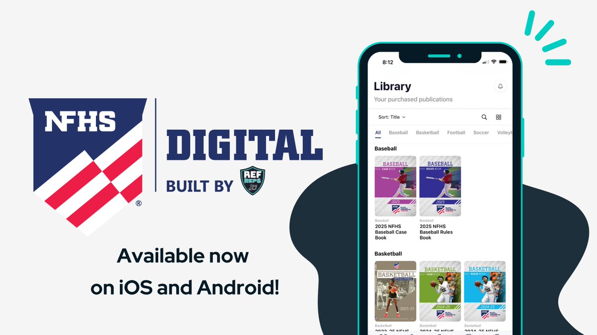 RefReps's tweet image. The wait is over! #NFHS Digital is now live on the Apple App Store and Google Play. Easily access NFHS rules publications, case books, and officiating content anytime, anywhere.
iOS: apps.apple.com/us/app/nfhs-di…
Android: play.google.com/store/apps/det…
#RefReps #rules #officiating