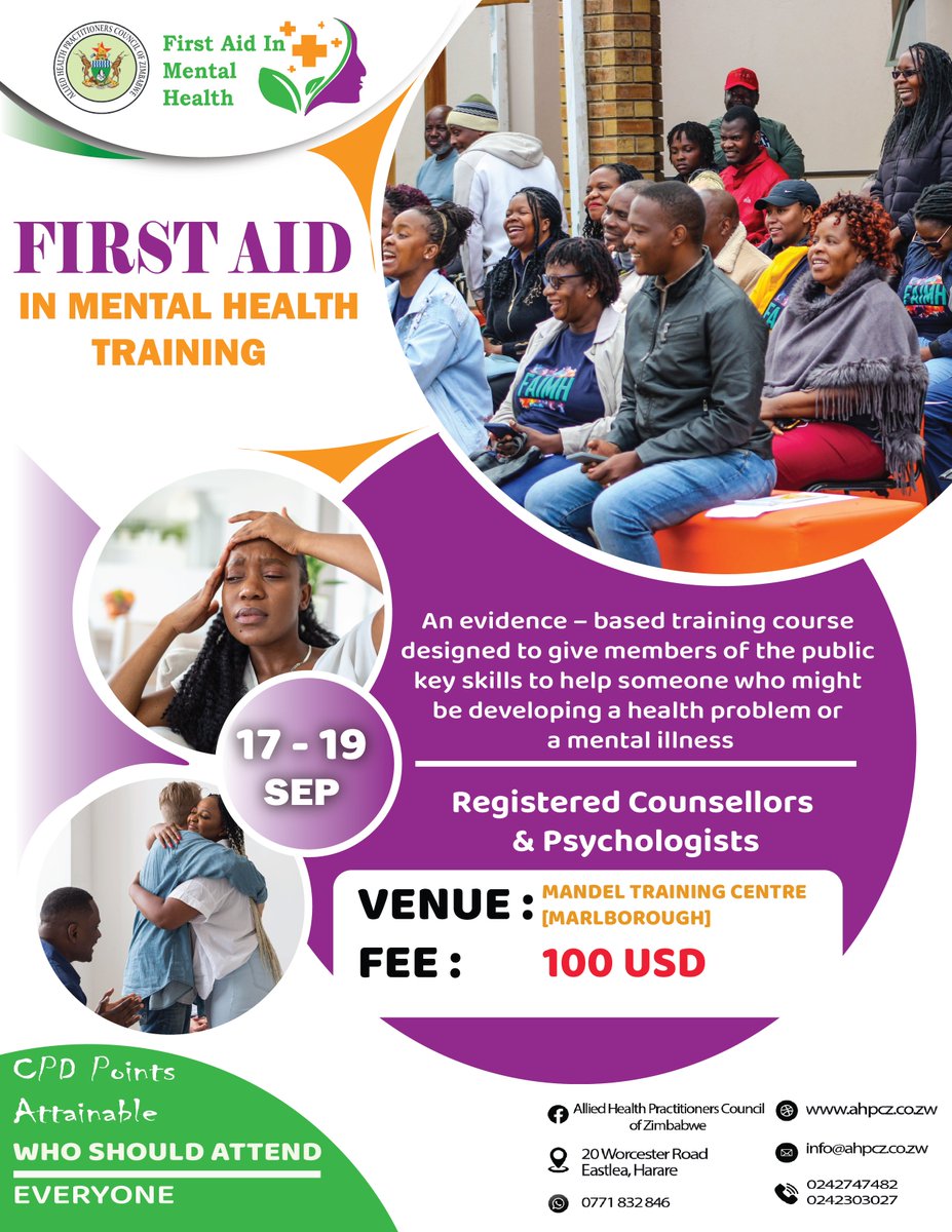 Did you know :
Did you know that:
1) Men are 4 times more likely to commit suicide than women
2) Men generally think about their problems while women talk about their problems
3) Exercise may alleviate anxiety and depression
Contact 0771832846