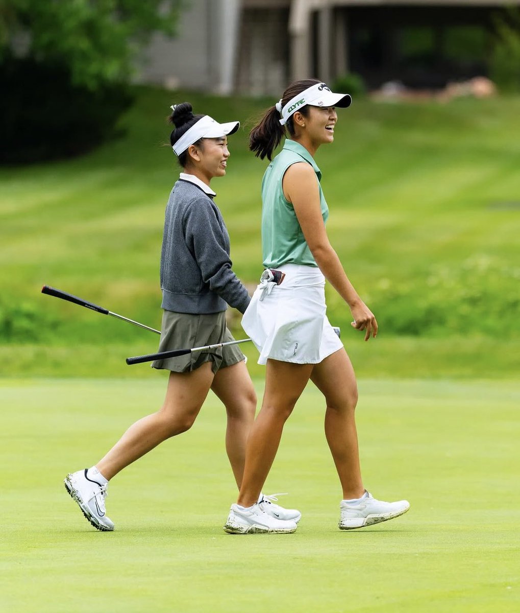 onlyandrealee's tweet image. Had a blast at the @dowchampionship  with my cutie partner @lucyli_golf. No shortage of smiles and laughs from #hotbongirls this week 😀 Thank you to all the supporters, and staffs for making this event so fun !!