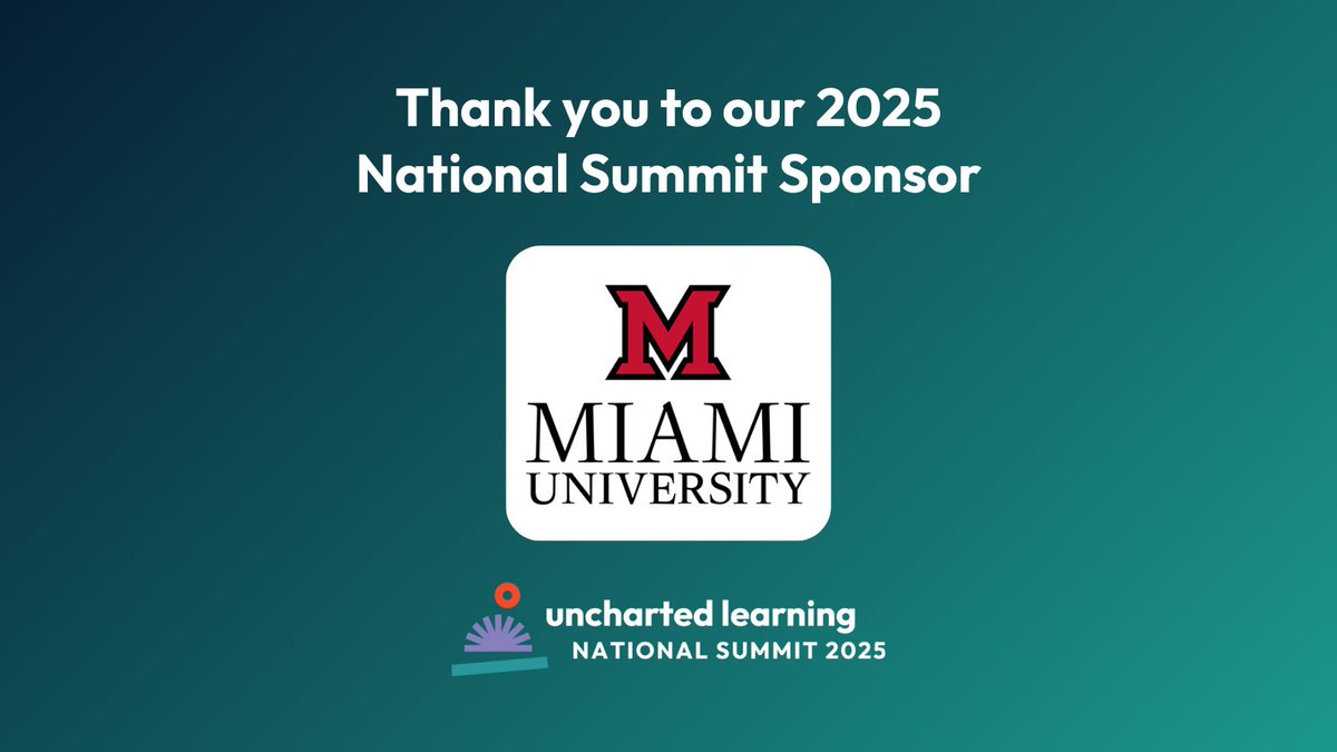 incubatoredu's tweet image. Thank you to @miamiuniversity for sponsoring the 2025 National Summit!
We're grateful for your long-standing support in our shared mission to equip the next generation with real-world skills and the mindset to create bold futures. @MiamiU_ENT @FarmerSchoolMU
#ULSummit2025