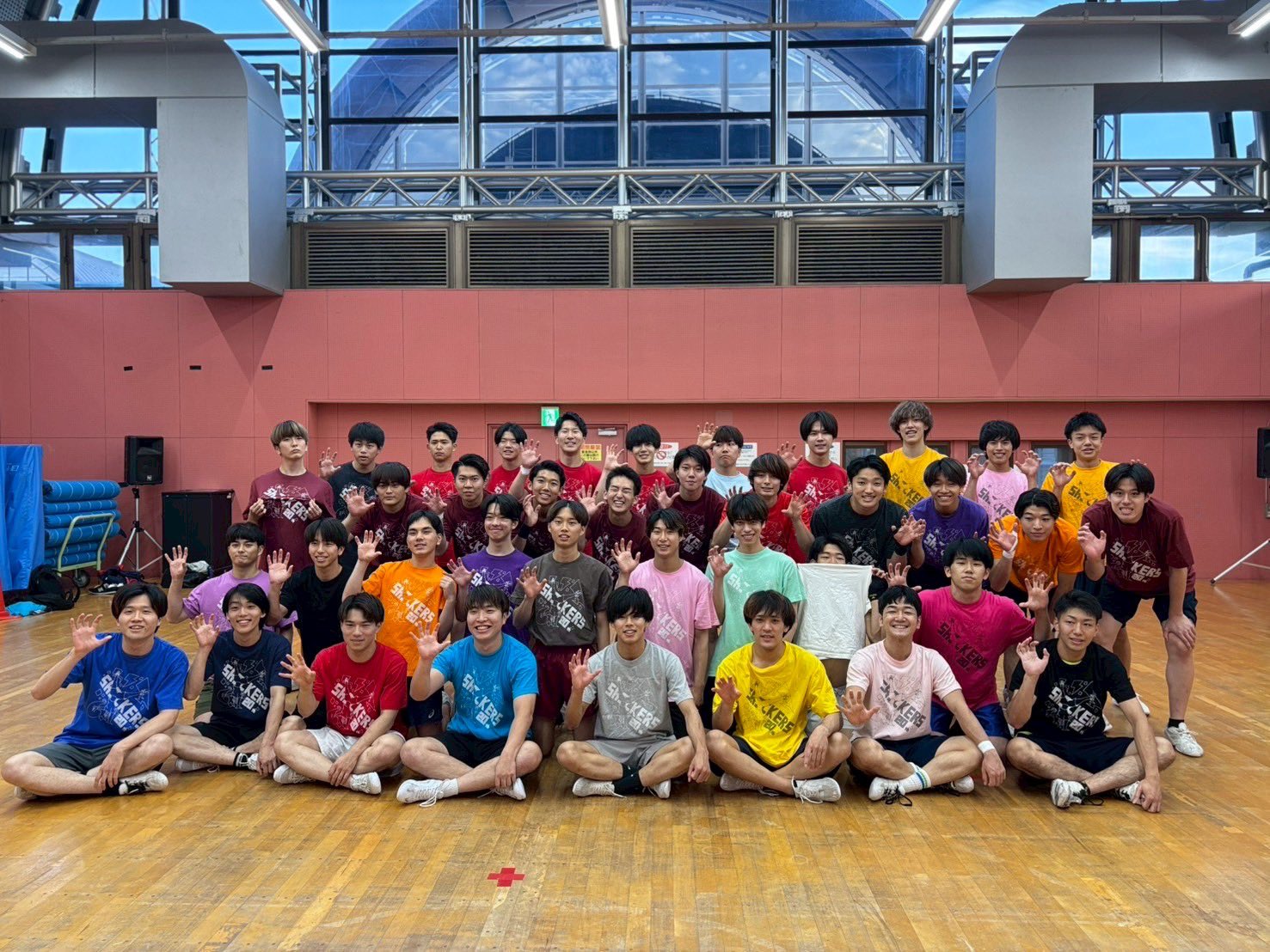 早稲田チア　Tシャツ 早稲田大学男子チアリーディングチーム SHOCKERS(ショッカーズ