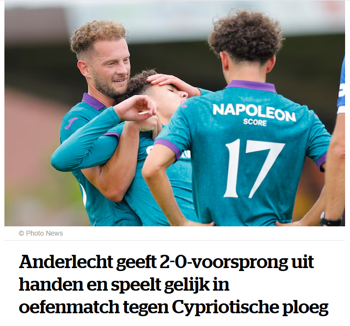 Aaaah, er zijn nog zekerheden!
