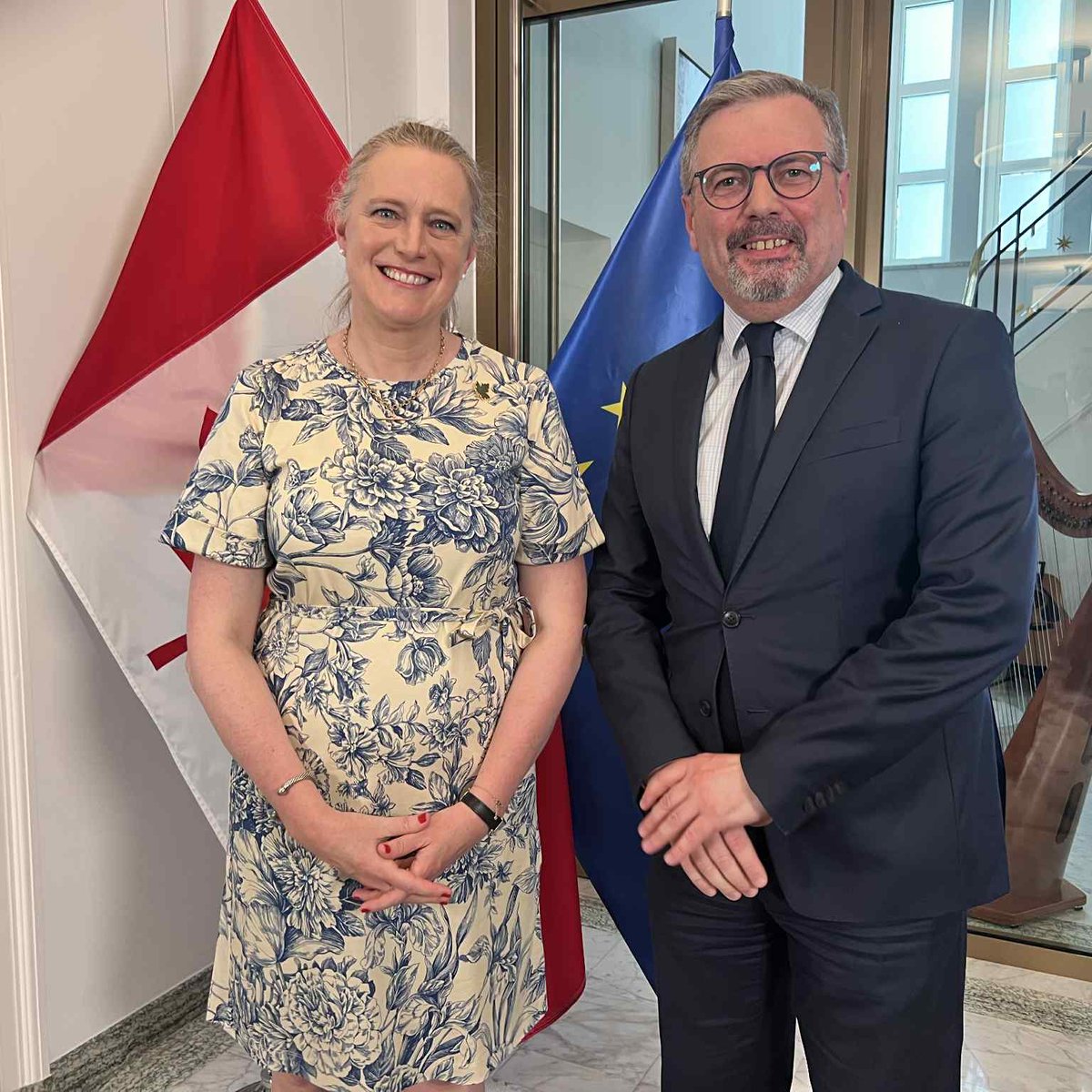 Agron Bajrami (@agronbajrami) on Twitter photo At the Canadian residence, with Ambassador <a href="/Ailish_Campbell/">Ailish Campbell</a>, we raised a toast to #CanadaDay—celebrating shared values, strategic partnership & mutual respect. I expressed heartfelt gratitude for #Canada’s steadfast support to #Kosova on our path of building peace & democracy. At the Canadian residence, with Ambassador <a href="/Ailish_Campbell/">Ailish Campbell</a>, we raised a toast to #CanadaDay—celebrating shared values, strategic partnership & mutual respect. I expressed heartfelt gratitude for #Canada’s steadfast support to #Kosova on our path of building peace & democracy.