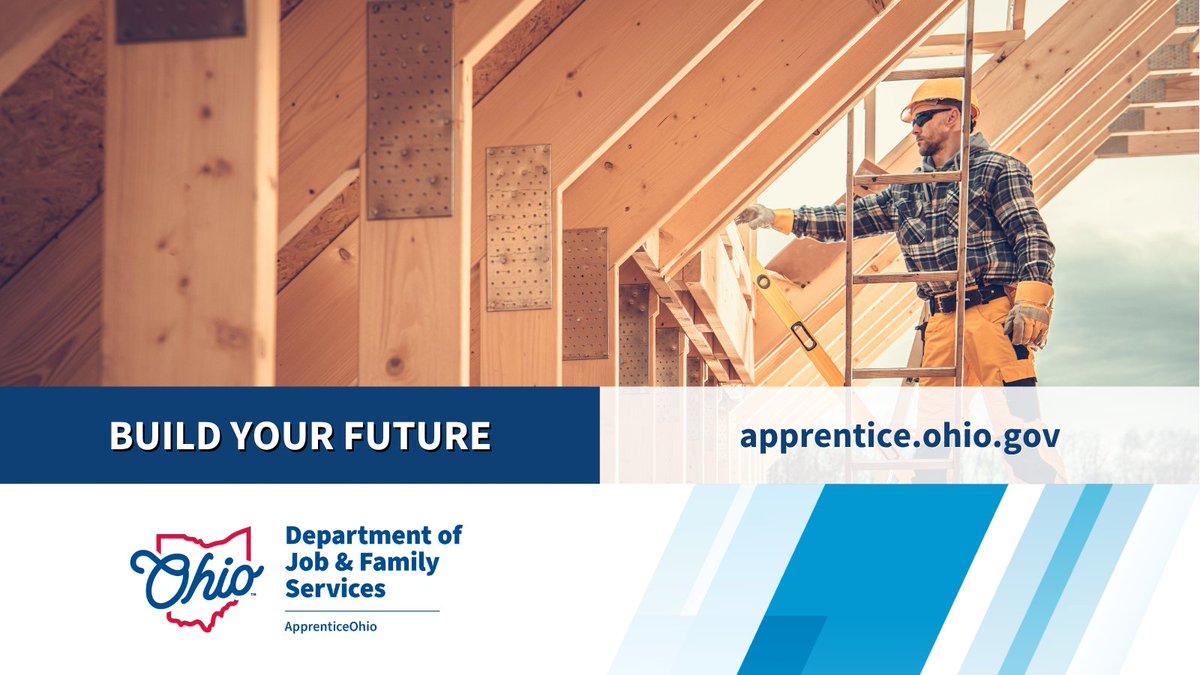 Jumpstart your career through a Registered Apprenticeship program! Apprenticeships are available in the skilled trades, health care, information technology and more.  
💻apprentice.ohio.gov