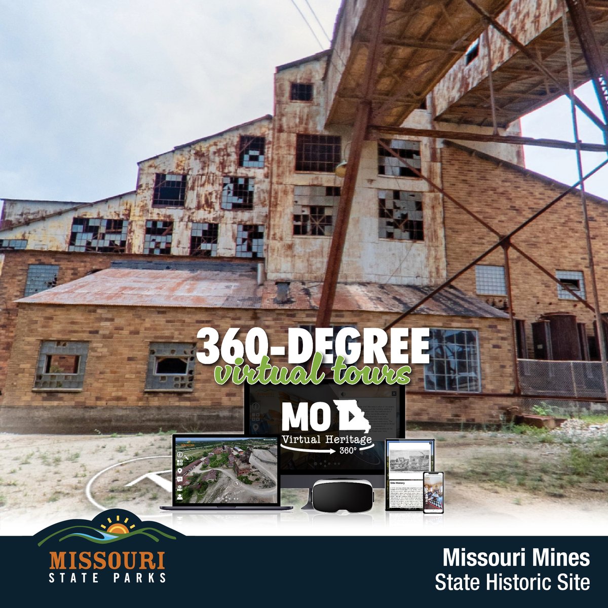 Dig into Missouri’s industrial past! Explore Missouri Mines State Historic Site’s history of lead mining with an immersive online tour at …stateparks.s3.us-east-2.amazonaws.com/MoMines/index.….