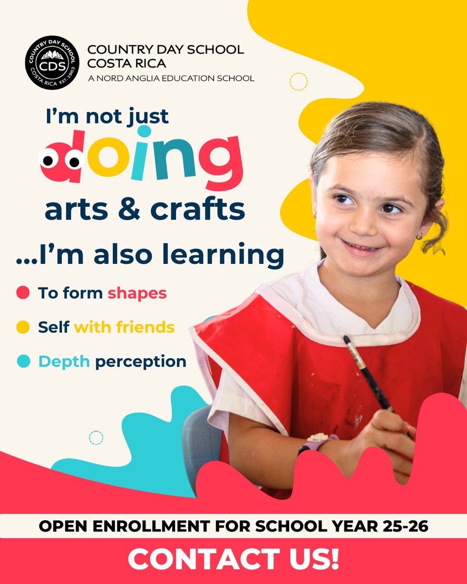 CountryDayCR's tweet photo. OPEN ENROLLMENT!
Secure your child’s place for the 2025–2026 school year at Country Day School – where academic excellence, global citizenship, and student well-being come together.

📍 Visit us or contact our Admissions Office today.

#CountryDayCR #AdmissionsOpen https://t.co/9uAQh8OwBI