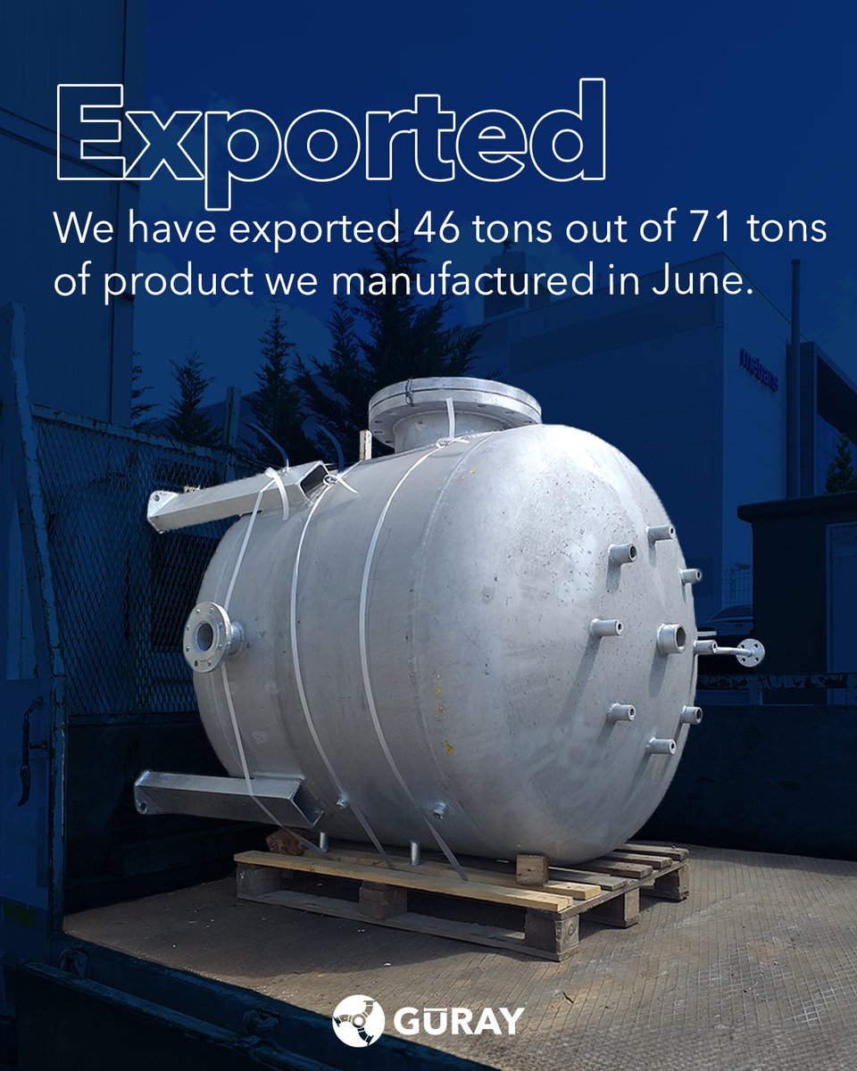 Guraygemispool's tweet image. We have exported 46 out of 71 tons of product we manufactured in June.

-

Haziran ayında yaptığımız 71 ton üretimin 46 tonunu ihraç ettik.

#güraygemi #guraypipespools #pipespool #shipbuilding #export #tersanecilik #üretim #ihracat