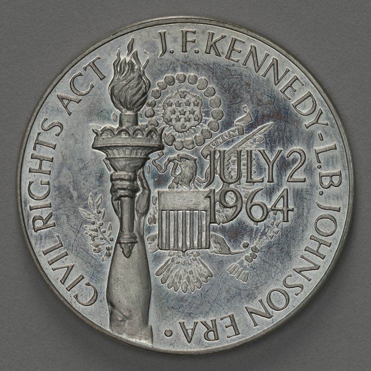NY Public Library (@nypl) on Twitter photo 61 years ago today, The Civil Rights Act was signed into law, prohibiting discrimination on the basis of race, color, religion, sex, or national origin. This commemorative coin from <a href="/SchomburgCenter/">SchomburgCenter</a>'s collections features Martin Luther King, Jr. and Lady Liberty's torch. 61 years ago today, The Civil Rights Act was signed into law, prohibiting discrimination on the basis of race, color, religion, sex, or national origin. This commemorative coin from <a href="/SchomburgCenter/">SchomburgCenter</a>'s collections features Martin Luther King, Jr. and Lady Liberty's torch.