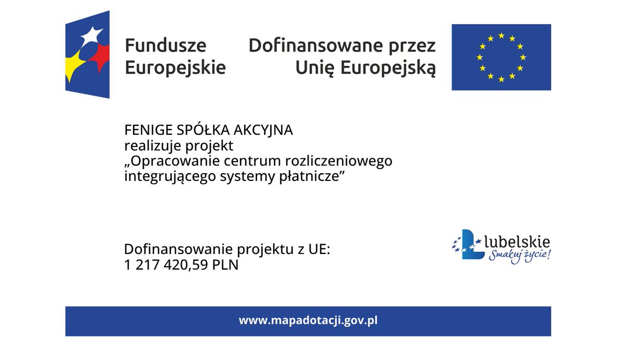 FenigePL's tweet image. Fenige receives EU funding to develop a settlement center integrating payment systems—enabling fast, secure transfers and FX management across platforms. 

#FunduszeUE #FunduszeEuropejskie