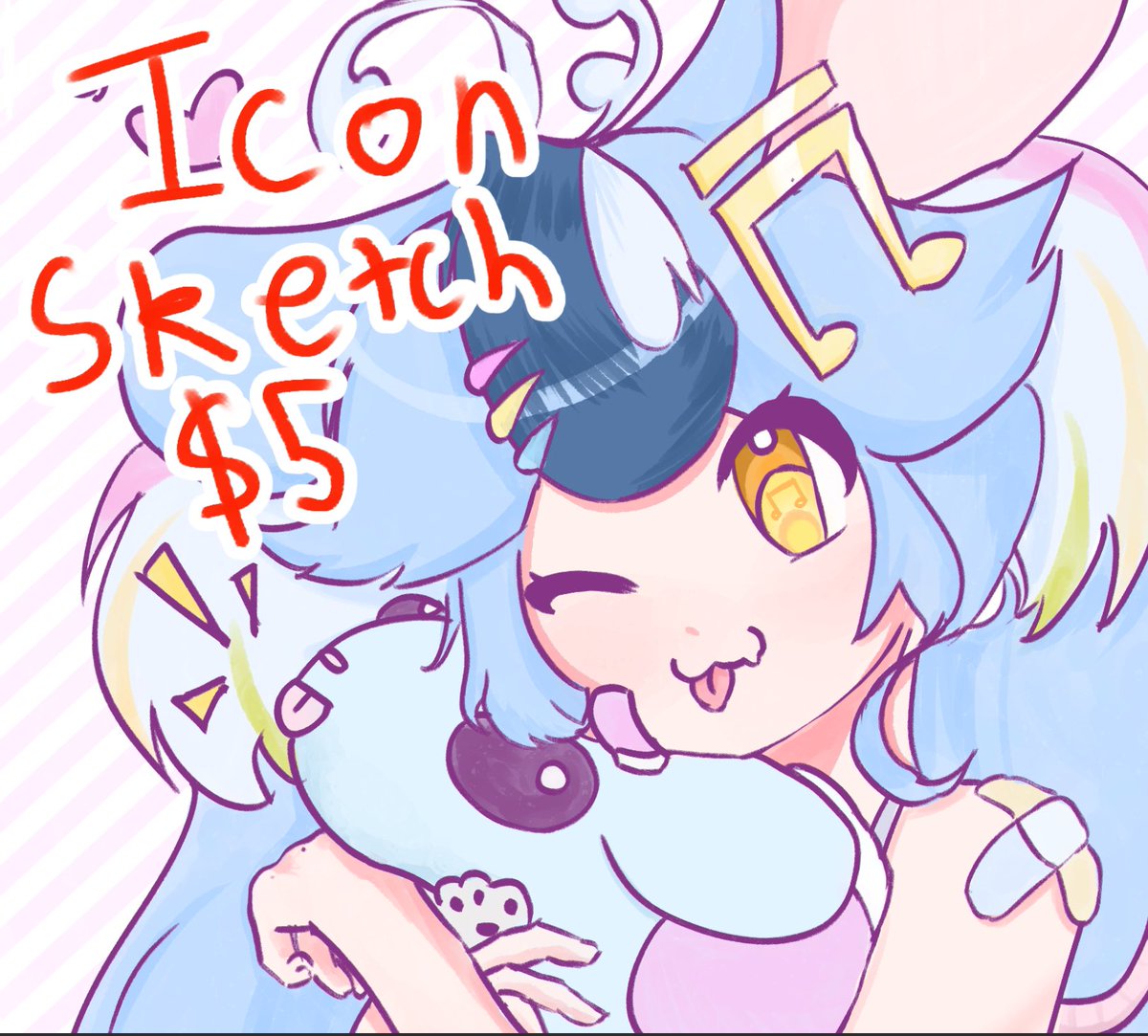 ‼️Hello everyone! Im opening commissions for this icon sketch for $5!! 
10 slots open for it <3

‼️please   ♡ and ↻ to help me out here 🙏

everyone who buys gets 10% off on my comms when i reopen! i will give u a code!
