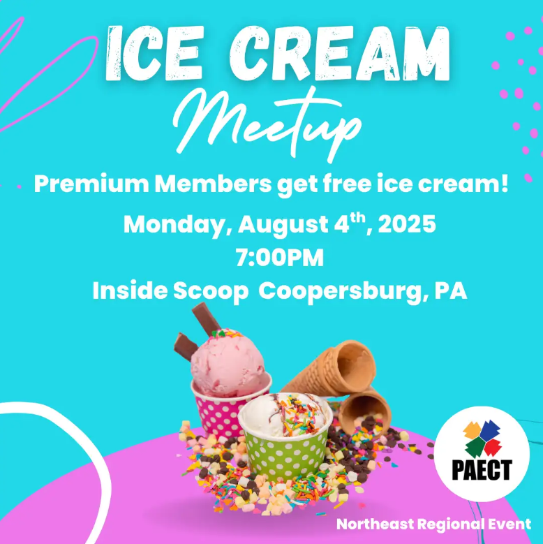 Come join us for the Northeast Ice Cream Social!

Free ice cream for premium members!

Chat, catch up, hang out, share ideas, win prizes!

The Inside Scoop 

Monday, August 4  

7:00 PM - whenever you decide to leave

301 N 3rd St, Coopersburg, PA 18036