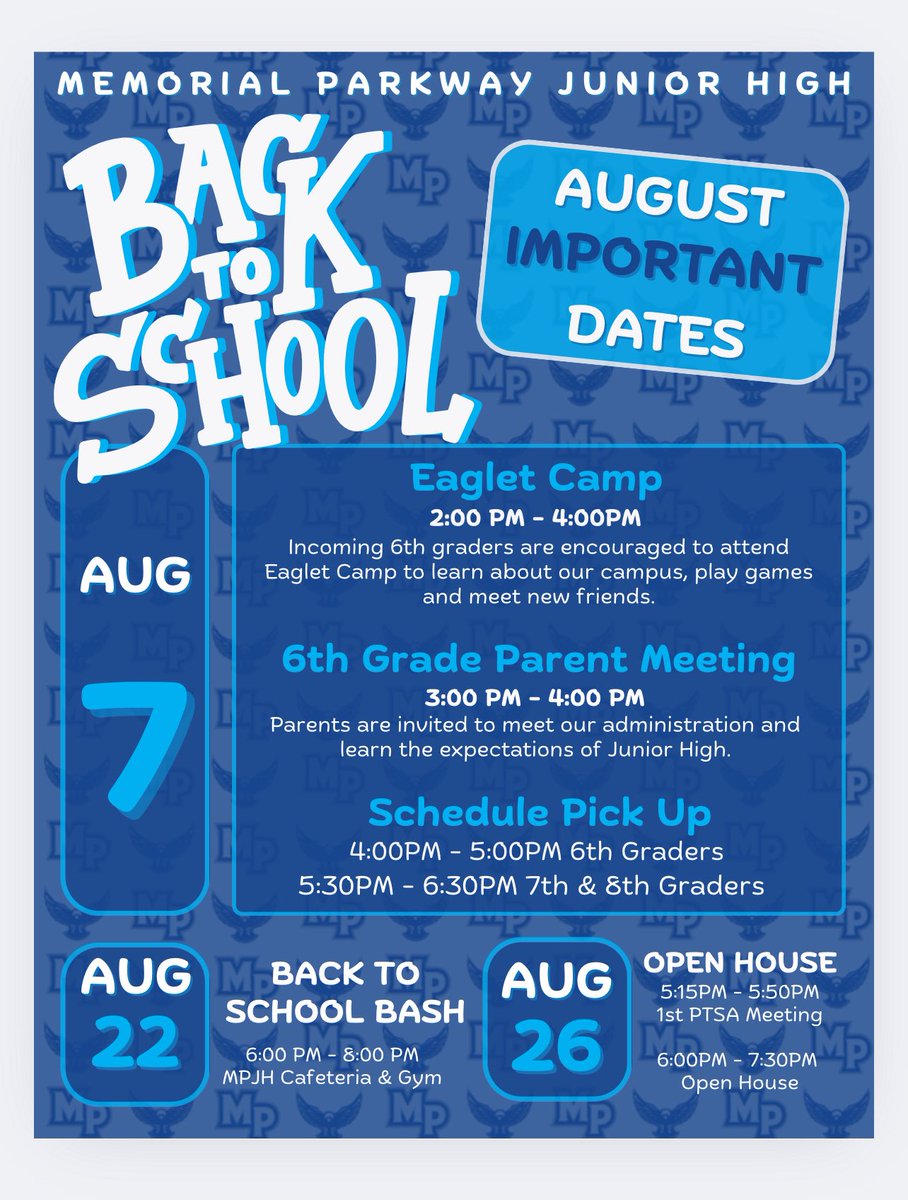 Memorial Parkway JH (@mpjheagles) on Twitter photo 