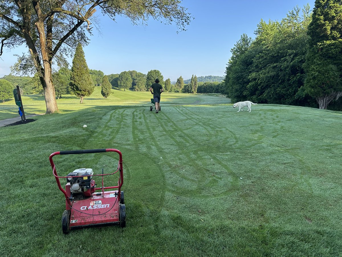 PollioNick's tweet image. Beautiful day on the golf course, but another reel casualty!