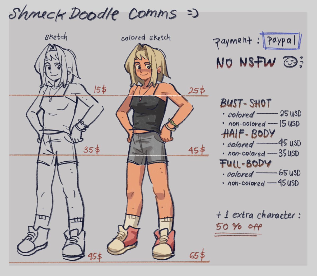 Shmeckdoesstuff's tweet image. Sketch comms =)