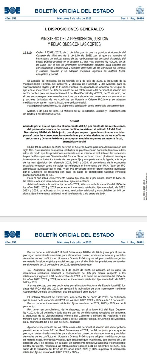 Desde CCOO_BSM hemos solicitado a la Dirección de B:SM el abono del 0,5%, con carácter retroactivo desde el 1 de enero de 2024, en la próxima nómina de julio