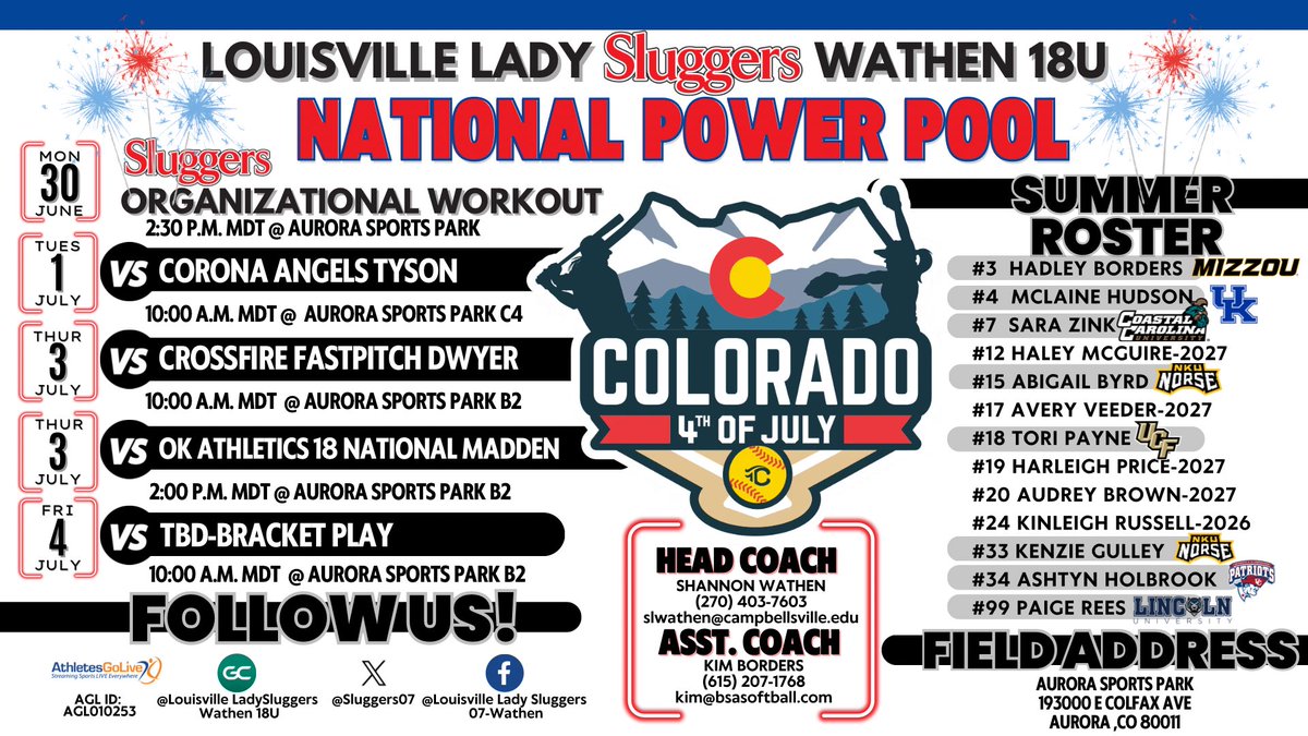Colorado Sparkler 🎆🏔️

Schedule ⬇️