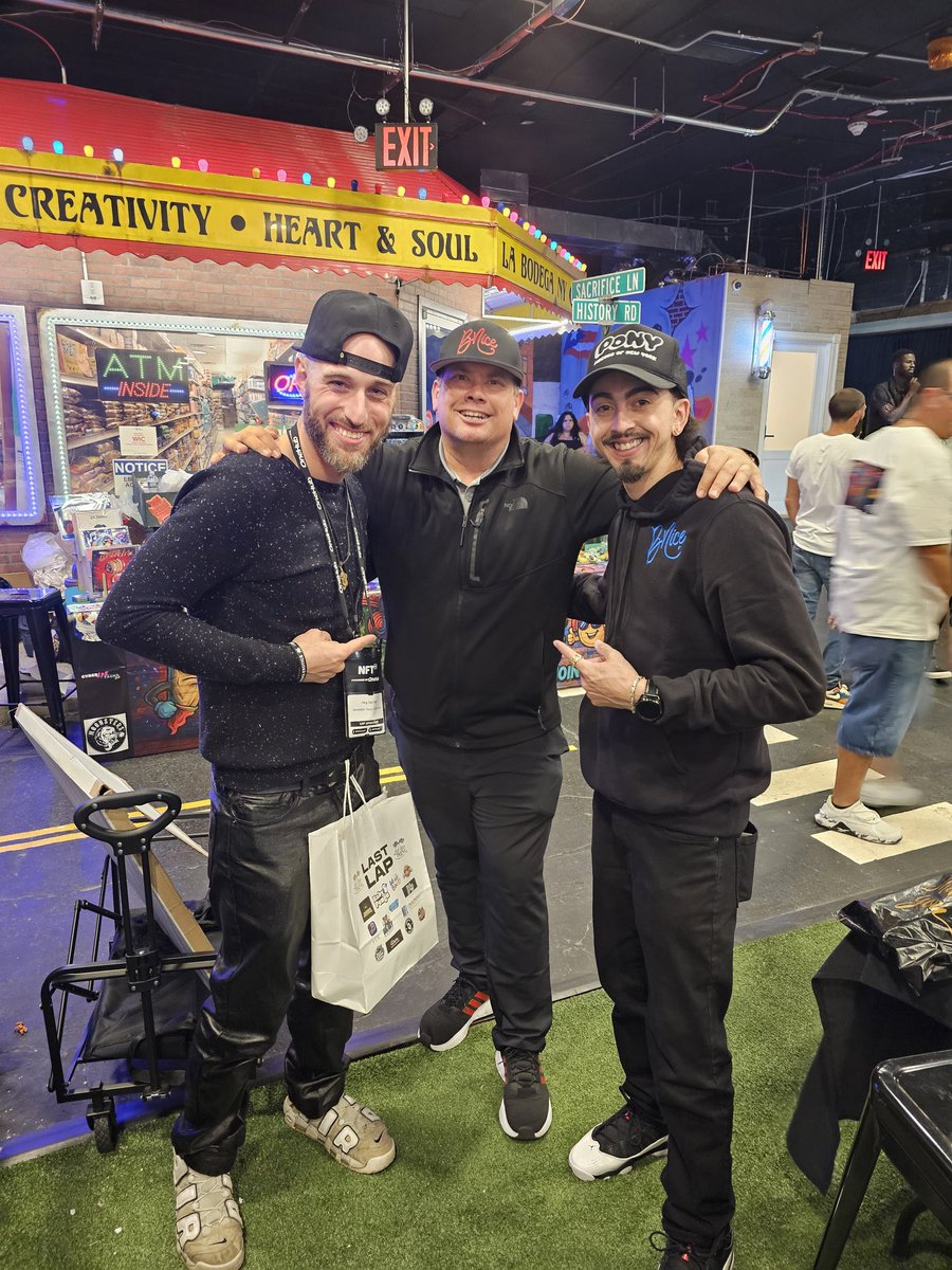 annftproject (@web3birthedus) on Twitter photo Shoutout to <a href="/KingDabTech/">KingDabTech | NFTNYC '25</a> & <a href="/VTATV_ETH/">VTATV 🇩🇴🇵🇷🇺🇸</a> who were there throughout the night snapping photos, video and adding tk the vibes.
Shoutout to <a href="/CarterNies/">Carter</a> and thank you for the great conversation. Thank you yo <a href="/BabyPenguClub/">Baby Pengu</a> <a href="/BNICE_Projects/">BNice</a> for sponsoring the Last Lap!!! Shoutout to <a href="/KingDabTech/">KingDabTech | NFTNYC '25</a> & <a href="/VTATV_ETH/">VTATV 🇩🇴🇵🇷🇺🇸</a> who were there throughout the night snapping photos, video and adding tk the vibes.
Shoutout to <a href="/CarterNies/">Carter</a> and thank you for the great conversation. Thank you yo <a href="/BabyPenguClub/">Baby Pengu</a> <a href="/BNICE_Projects/">BNice</a> for sponsoring the Last Lap!!!