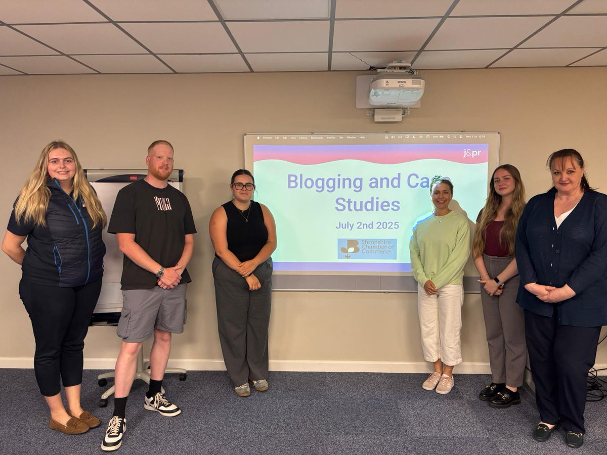 J&PR Ltd (@jandpr) on Twitter photo Sophie had a brilliant morning at <a href="/ShropsChamber/">Shropshire Chamber</a> hosting Blogging and Case Studies for Business - what a wonderful group!
Thanks to Ella and Jenny from the Chamber, Jo from Pipekit, Amelia from <a href="/morrisoil/">Morris Lubricants</a>, Eva from <a href="/agriteluk/">Agritel Packaging</a> and Gavin from Above & Beyond Travel for coming. Sophie had a brilliant morning at <a href="/ShropsChamber/">Shropshire Chamber</a> hosting Blogging and Case Studies for Business - what a wonderful group!
Thanks to Ella and Jenny from the Chamber, Jo from Pipekit, Amelia from <a href="/morrisoil/">Morris Lubricants</a>, Eva from <a href="/agriteluk/">Agritel Packaging</a> and Gavin from Above & Beyond Travel for coming.