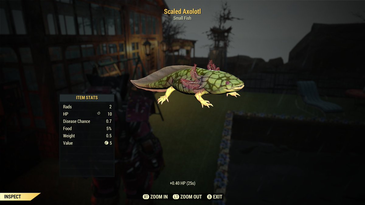 Now I REALLY need a feesh tank so I can see himz waking around 💚 #Fallout76