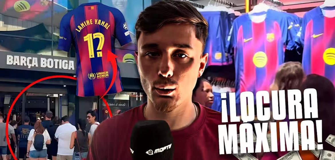 Más Que Pelotas ® (@mas_que_pelotas) on Twitter photo Así luce la camiseta que llevará el Barça esta temporada 👀
Con su salida ha superado el récord de ventas que se tenía en un solo día.
Reportaje de <a href="/NachoJP_/">Nacho Jiménez</a> 🎤
➡️ youtu.be/77UG5y069cc?si… Así luce la camiseta que llevará el Barça esta temporada 👀
Con su salida ha superado el récord de ventas que se tenía en un solo día.
Reportaje de <a href="/NachoJP_/">Nacho Jiménez</a> 🎤
➡️ youtu.be/77UG5y069cc?si…