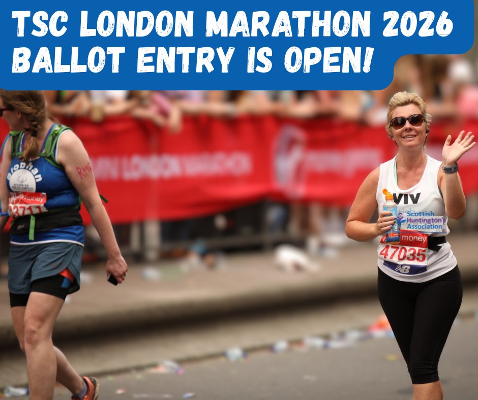 TCS London Marathon 2026 charity ballot open now.

Act fast, entries will close on Wednesday 16 July at 12 noon⌛

👉🏼 Head over to ow.ly/CNvP50Wjz7x to enter!

Winners will be randomly chosen and notified by Tuesday 22 July – good luck🤞🏼