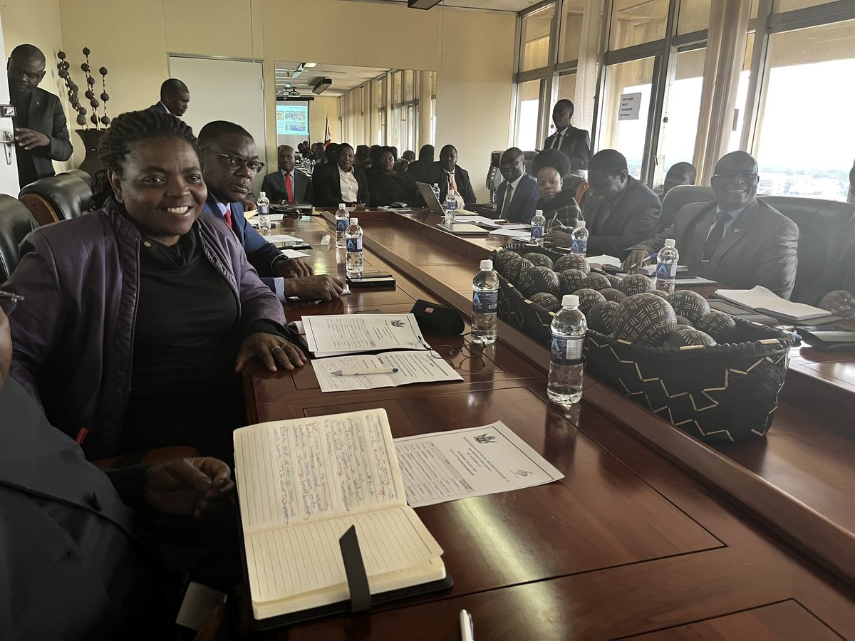 The Chief Secretary to the President and Cabinet, Dr Martin Rushwaya, accompanied by his staff from the Office of the President and Cabinet meets with the Ministry of Industry and Commerce to have an appreciation of their work environment and to provide solutions to the