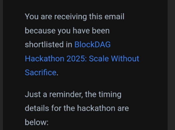 HexaCipher's tweet image. Got shortlisted for next round🥳🥳