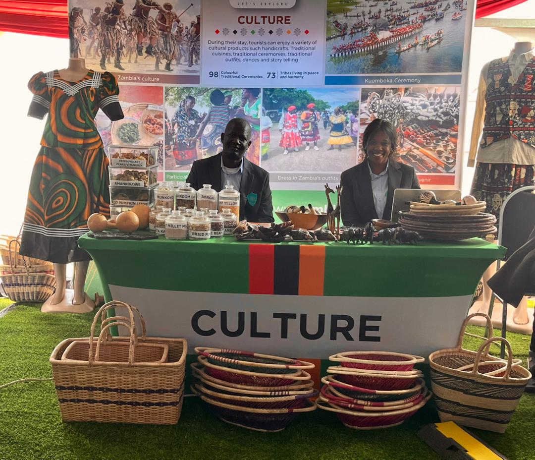 📢 Day 1 at the Zambia International Trade Fair!

The Ministry of Tourism Pavilion is now open at the 59th Zambia International Trade Fair. 

📍 Location: Stand No. 4

#visitzambia #TakeAHolidayYamuLoko #zitf2025 #wildlife #culuture #museum #ExploreZambia