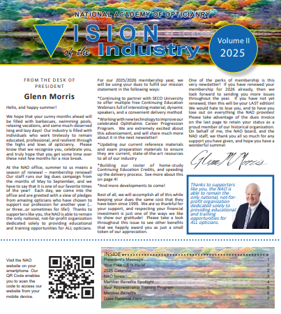 News from the National Academy of Opticianry - mailchi.mp/nao.org/news-f…