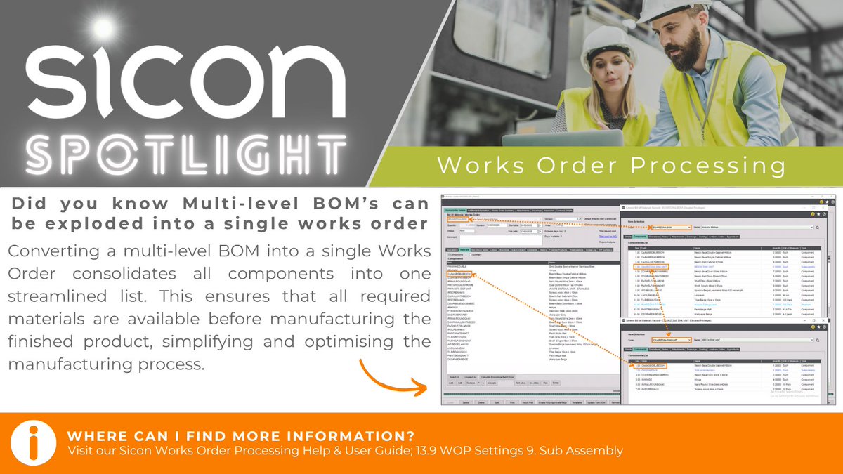 Find out more: sicon.co.uk/user-guide/wor…

#Sicon #WOP #Manufacturing
