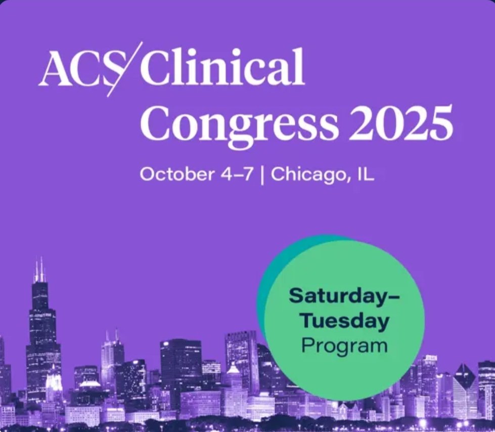 Moody_Fawzi's tweet image. Submission of 14 Abstracts to ACS 2025
Alhamdulillah!!!
Pleased to announce the successful submission of 14 abstracts to the American College of Surgeons Clinical Congress 2025, Chicago, IL, 4–7 Oct.
This wouldn't have been achievable without the hard work of our amazing team.