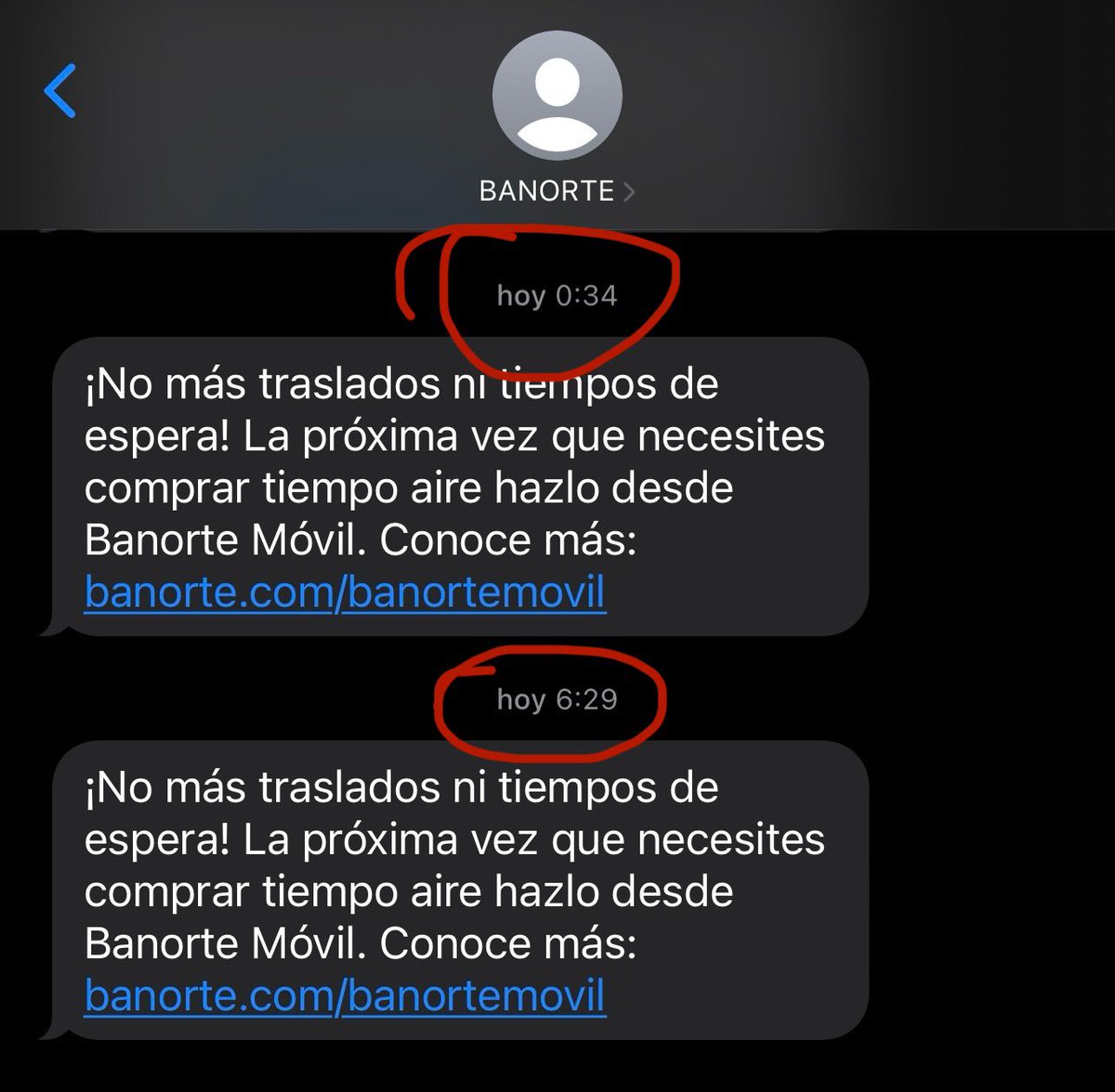 DanielRevillaTV's tweet photo. Es neta @Banorte_mx @BanorteEscucha a estas horas? https://t.co/RAX8ioWZOR