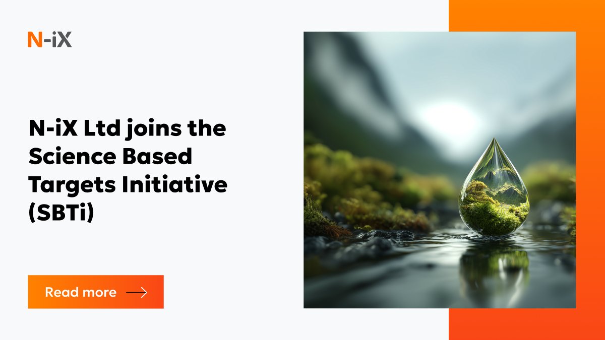 N_iX_Global's tweet image. 🌿 N-iX Ltd has officially joined the Science Based Targets initiative (SBTi). 

We are committing to set near-term, science-based targets to reduce greenhouse gas (GHG) emissions across our operations.

Read more: n-ix.com/news/n-ix-join…

#ScienceBasedTargets #SBTi