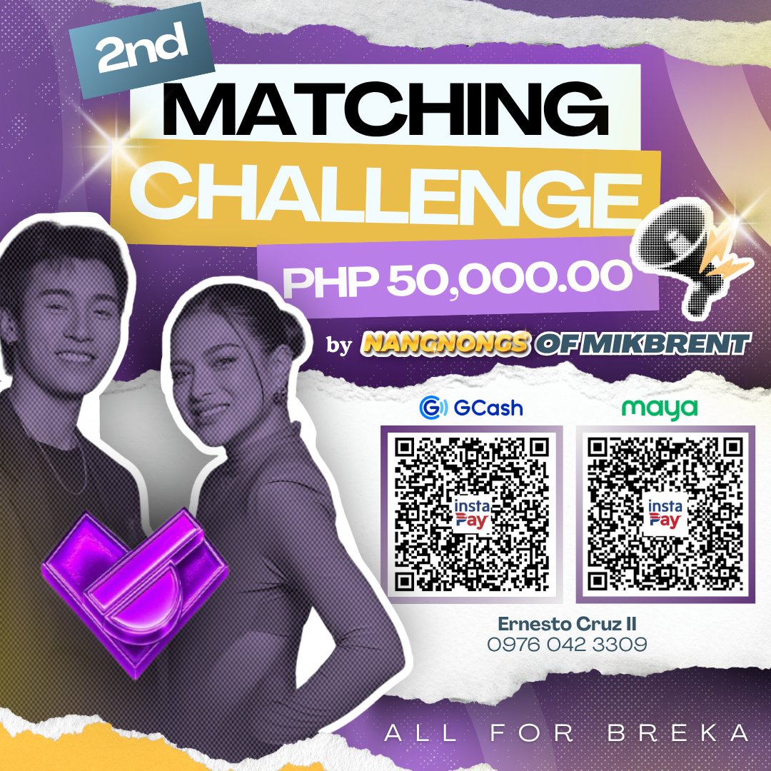 aysaaaarae's tweet photo. LEZGOWW MENTIES! I PANALO NATIN TONG LABAN NA TO PARA SAKANILA,AND YOU CAN DONATE ANY AMOUNT FOR THEM THANKYOU SO MUC🥰🥰💜💜
#BreKa https://t.co/426qweYDnY