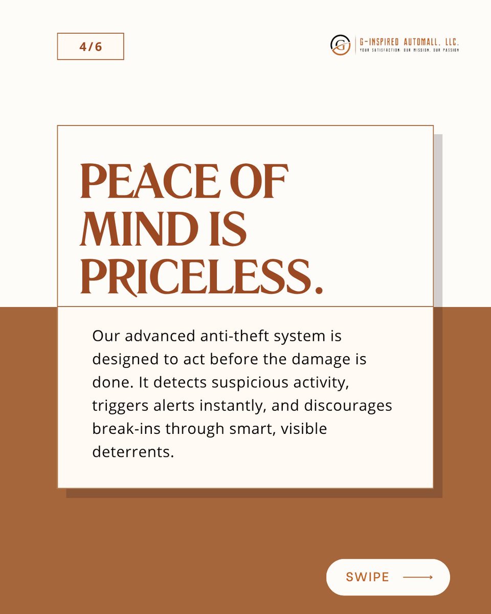 ginspiredautos's tweet photo. At @ginspiredautos, we donโt just sell premium vehiclesโwe help protect them before trouble hits.
Real protection. Real peace of mind. Before itโs too late.
#VehicleSecurity #DriveSafeDriveSmart #AntiTheftSolutions #ProtectWhatMatters #CarTheftPrevention #PeaceOfMindDrive https://t.co/lh0SbrzYpF