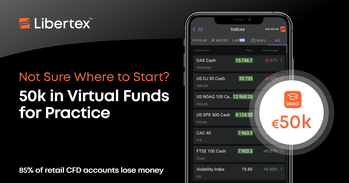 libertex_europe's tweet image. 💡 Not sure where to start?

Practice with 50,000 € virtual credit and learn the ropes of trading! Perfect for beginners or anyone wanting to sharpen their strategy. 

Try it now on the Libertex app! 📲 libertexeurope.onelink.me/hU3e/TW

#libertex #trading #investsmarter #demoaccount