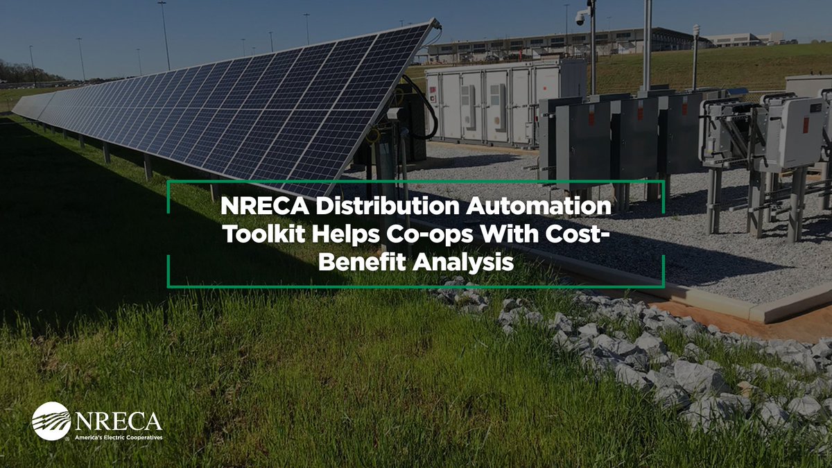 NRECA’s Distribution Automation Initiative has a new toolkit to aid co-ops weighing investment in innovative reliability solutions such as battery storage systems to balance solar arrays.

Read more ➡️ bit.ly/45BOi7j
