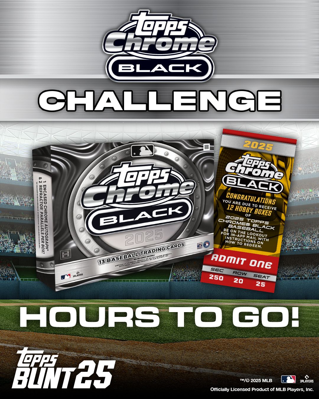 たいちゃん2 Topps Chrome Black 2025 2025 Topps Chrome Black Baseball Hobby Box - Walmart.com